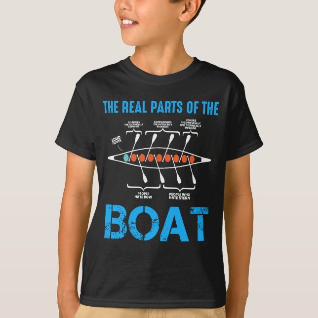 Rowing boat Gift for rower canoe kayak Water sport T-Shirt (Front)