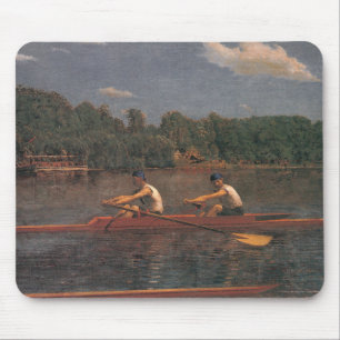 Rowing Boat Race on the River Mouse Mat
