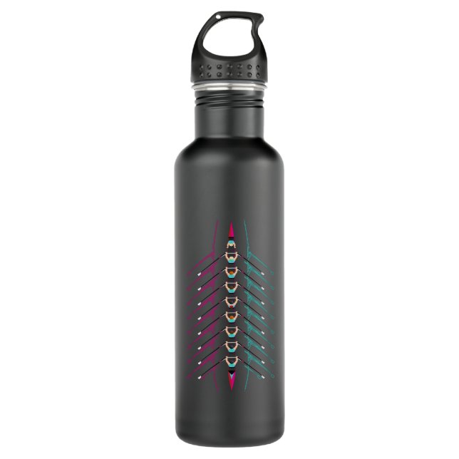 Rowing Boat Rower Rowing Sport 710 Ml Water Bottle (Front)