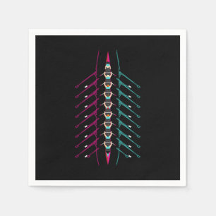 Rowing Boat Rower Rowing Sport Napkin