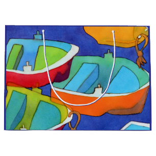 Rowing Boats Gift Bag - Large, Matte