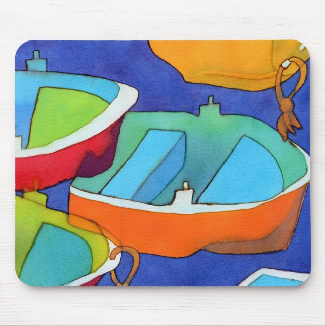 Rowing Boats Mousemat (Front)