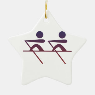 Rowing Ceramic Tree Decoration