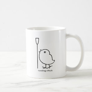 Rowing chick, rowing apparel for women who row coffee mug
