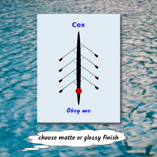 Rowing cox obey me sport postcard (Creator Uploaded)