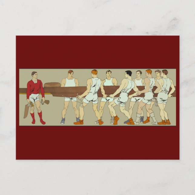 Rowing Crew by Penfield Postcard (Front)