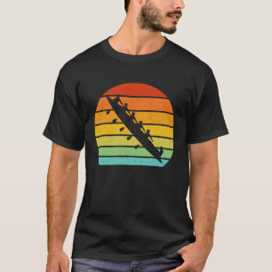 Rowing crew fan rower Vintage graphic retro style T-Shirt