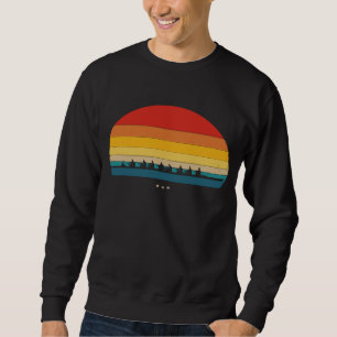 Rowing For Rower Retro Style Sweatshirt