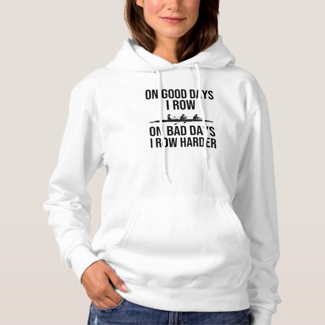 Rowing Gifts for Rowers Rowing Crew Rowing Boat Hoodie (Front)