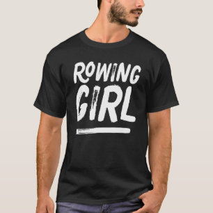 Rowing Girl Distressed Sports T-Shirt