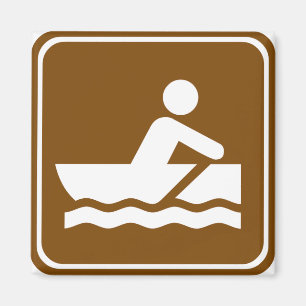Rowing Highway Sign Magnet