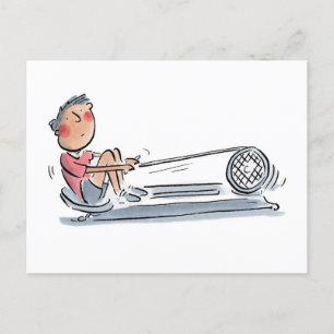 Rowing Machine Postcard