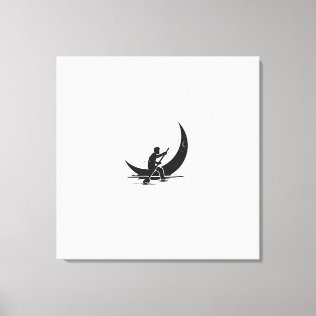 "Rowing Moon" Canvas Print (Front)