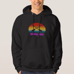 Rowing Mum For Rower Retro Style Hoodie