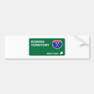 Rowing Next Exit Bumper Sticker