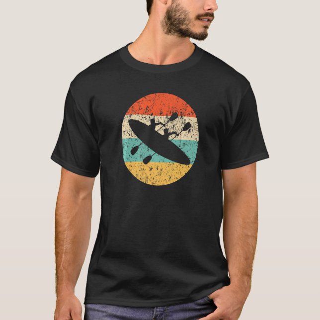 Rowing Retro Style Crew Sunset Grunge   T-Shirt (Front)