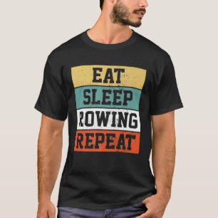 Rowing Rower Row Retro Vintage Funny Gift Premium T-Shirt