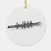Rowing Rowers Crew Team Water Sports Ceramic Tree Decoration (Front)
