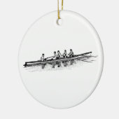 Rowing Rowers Crew Team Water Sports Ceramic Tree Decoration (Left)