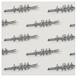 Rowing Rowers Crew Team Water Sports Fabric