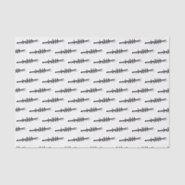 Rowing Rowers Crew Team Water Sports Tissue Paper (Front)