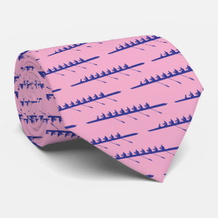 Rowing Rowers DIY Colours 8 Crew Team Pink Deep Bl Tie