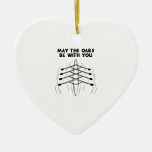 Rowing Rowing Boat Ceramic Tree Decoration