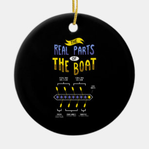 Rowing Rowing Boat Ceramic Tree Decoration