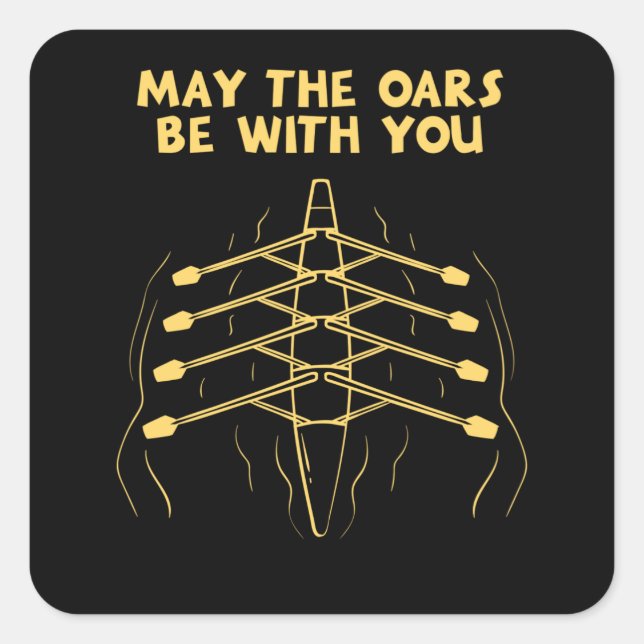 Rowing Rowing Sport Square Sticker (Front)