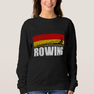 Rowing sports Germany flag German boat racing Sweatshirt