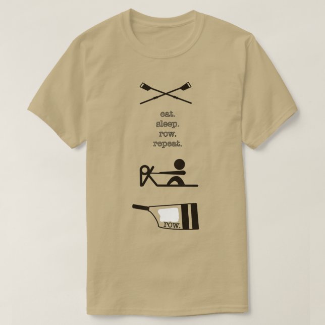 Rowing Sticker Pack T-Shirt (Design Front)