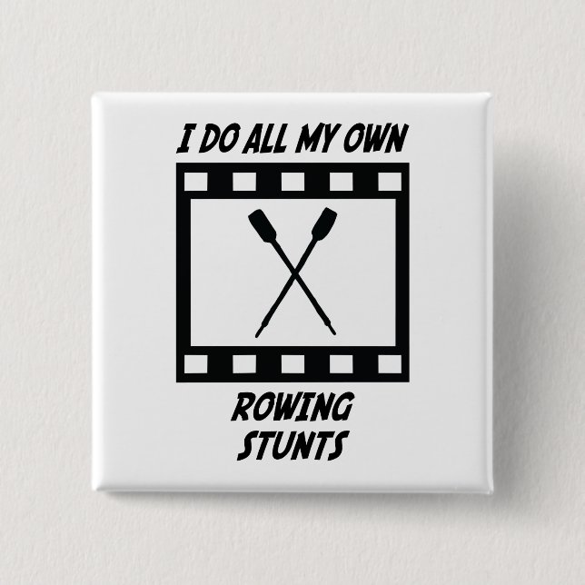 Rowing Stunts 15 Cm Square Badge (Front)