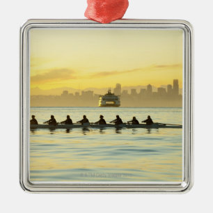 Rowing Team 2 Metal Tree Decoration
