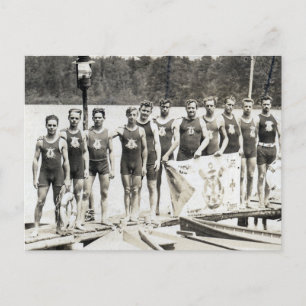 Rowing team postcard