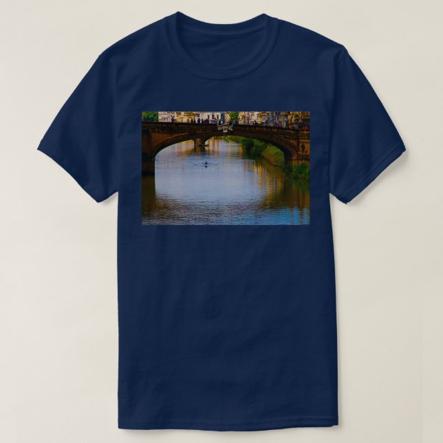 Rowing the Arno T-Shirt (Design Front)