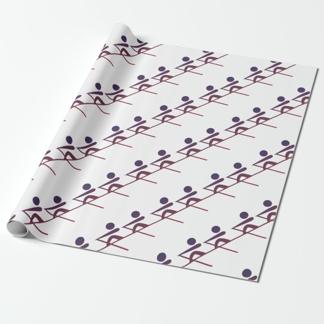 Rowing Wrapping Paper (Unrolled)
