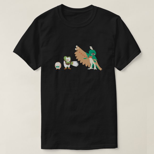 Rowlet Evolution Classic T-Shirt (Design Front)