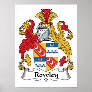 Rowley Family Crest Poster