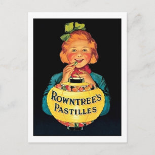 Rowntree's Pastilles VIntage Candy Ad Postcard
