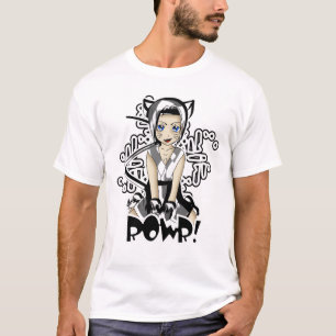 Rowr Boy Kitty Black and White T-Shirt
