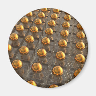 Rows of Bronze Magnet