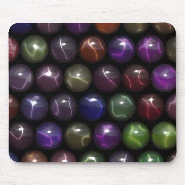 Rows Of Catseye Marbles Mouse Mat (Front)