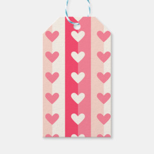 Rows of Hearts Gift Tags