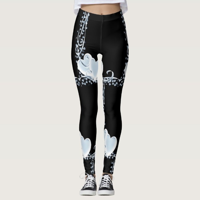 **ROWS OF HEARTS** LEGGINGS (Front)