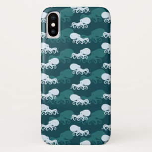 Rows Of Octopus Pattern iPhone X Case