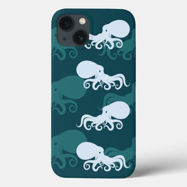 Rows Of Octopus Pattern Case-Mate iPhone Case (Back)