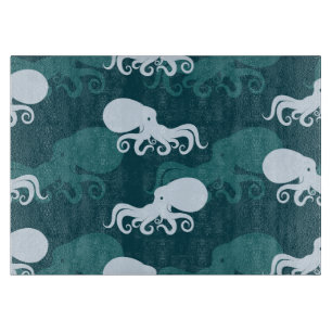 Rows Of Octopus Pattern Cutting Board