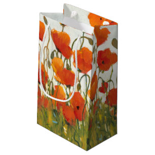 Rows of Poppies I Small Gift Bag