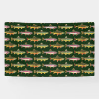 Rows of Trout Fly Fishing - Fisherman's