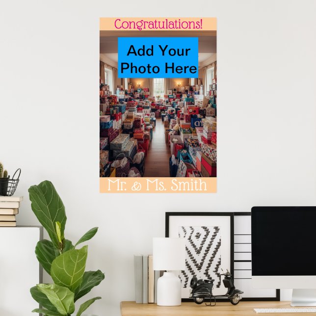 Rows of Wedding Gifts Poster (Home Office)